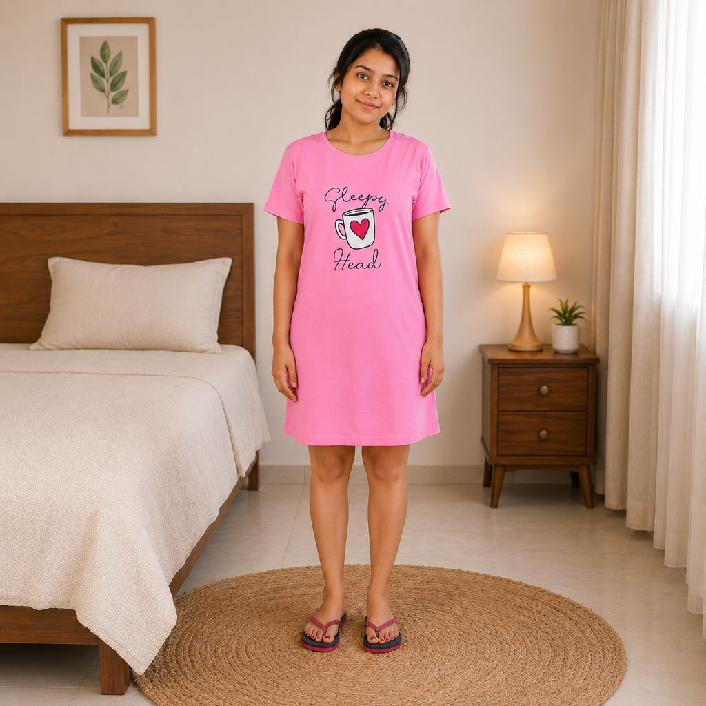 Pink Night Dress – Sleepy Head