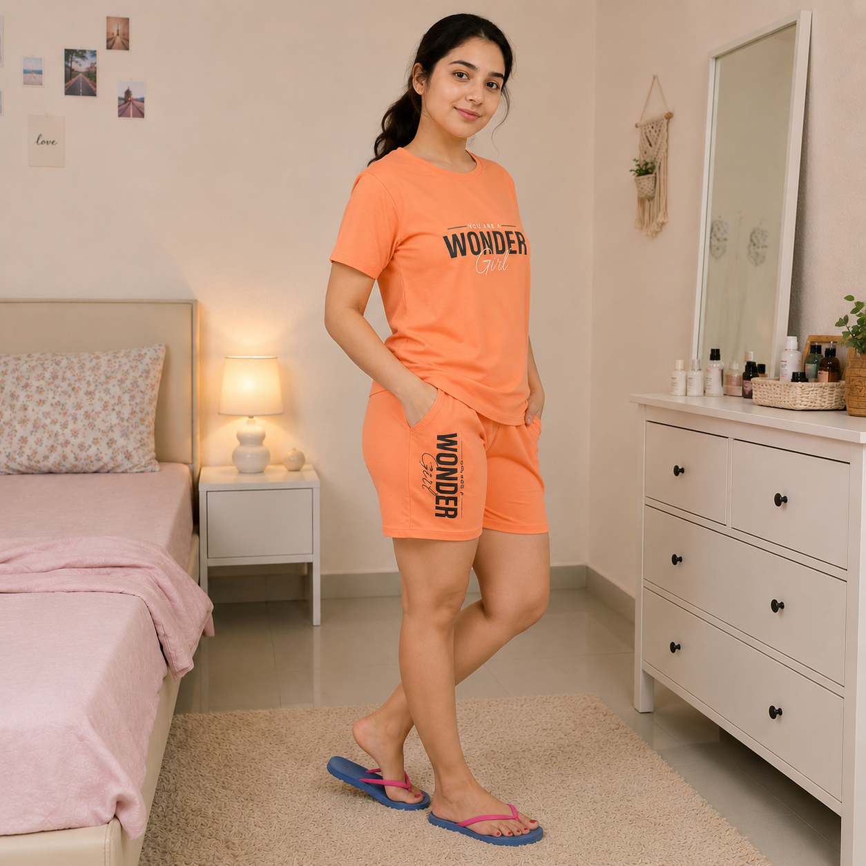 Wonder Girl Soft Knit Night Set
